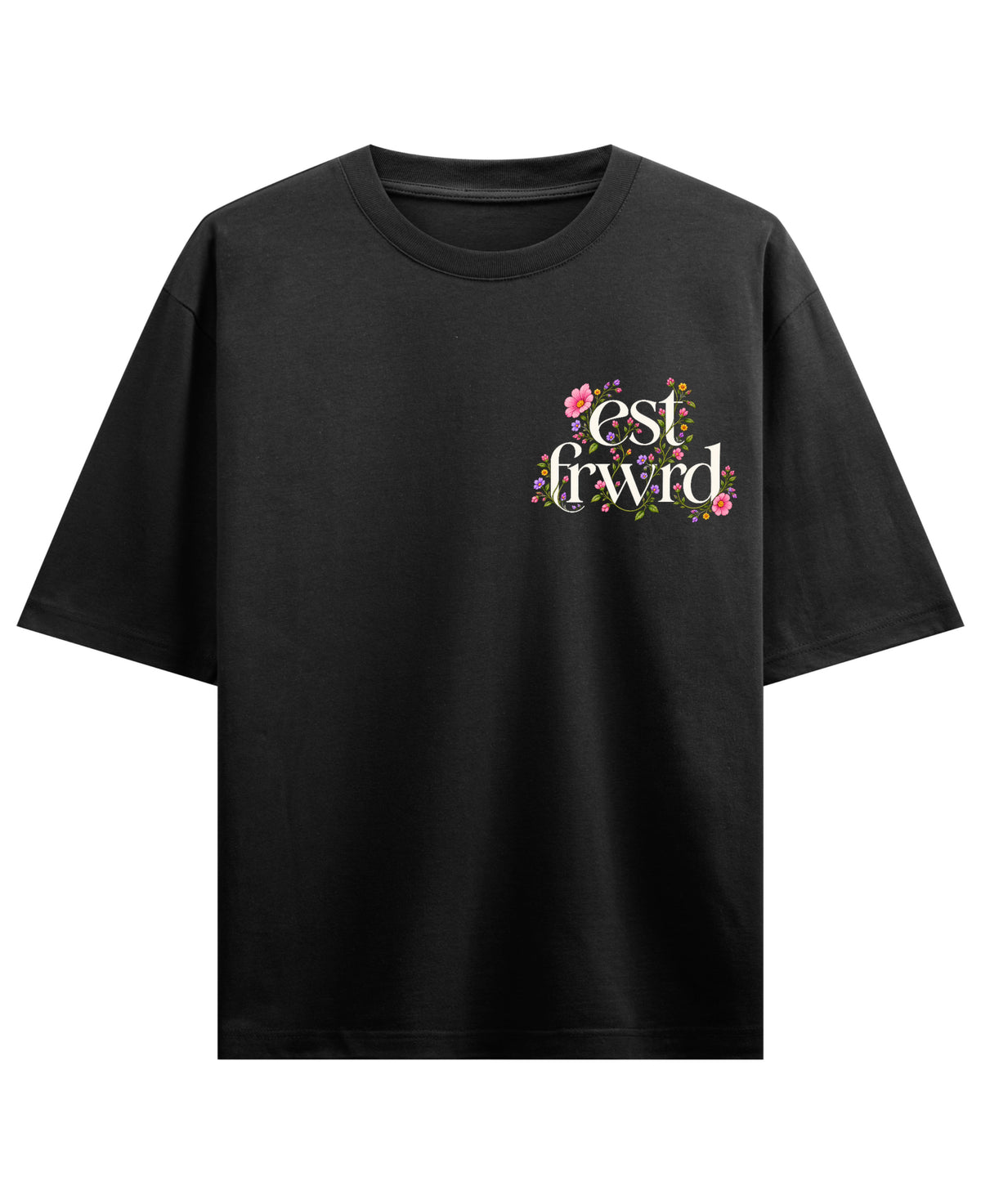 Black Oversized T-shirt Front Design