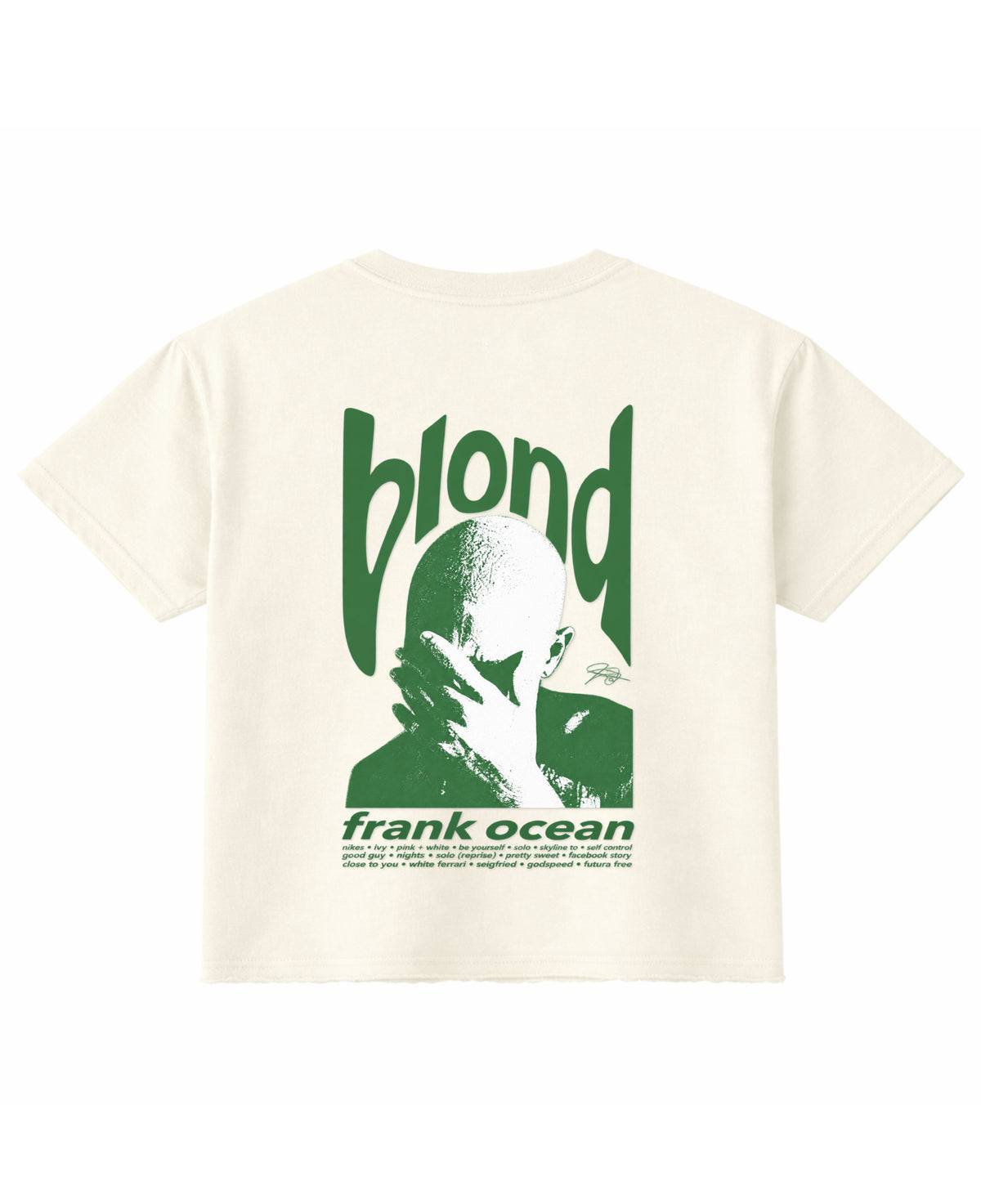 Off White Boxy Fit T-shirt Back Design