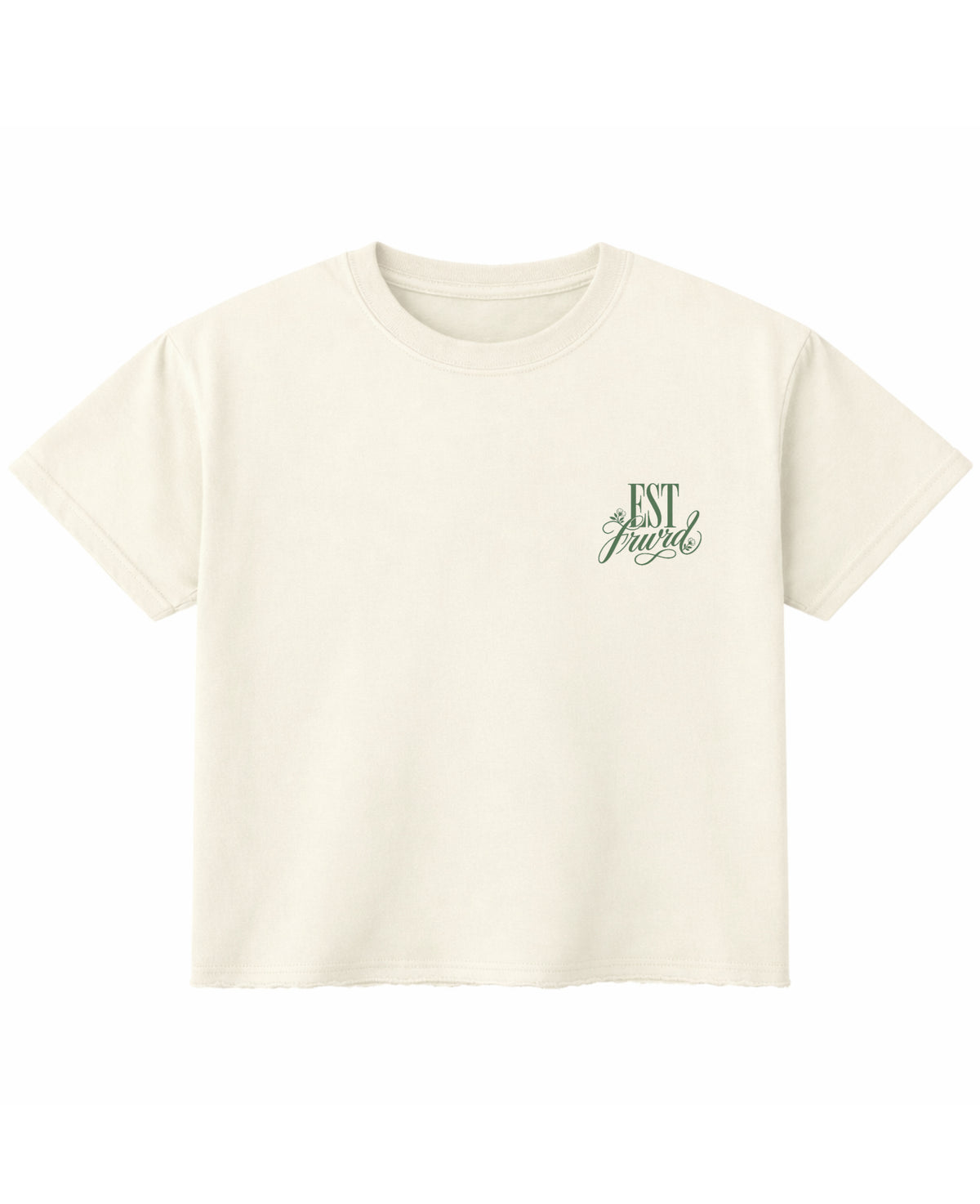 Off White Boxy Fit T-shirt Front Design