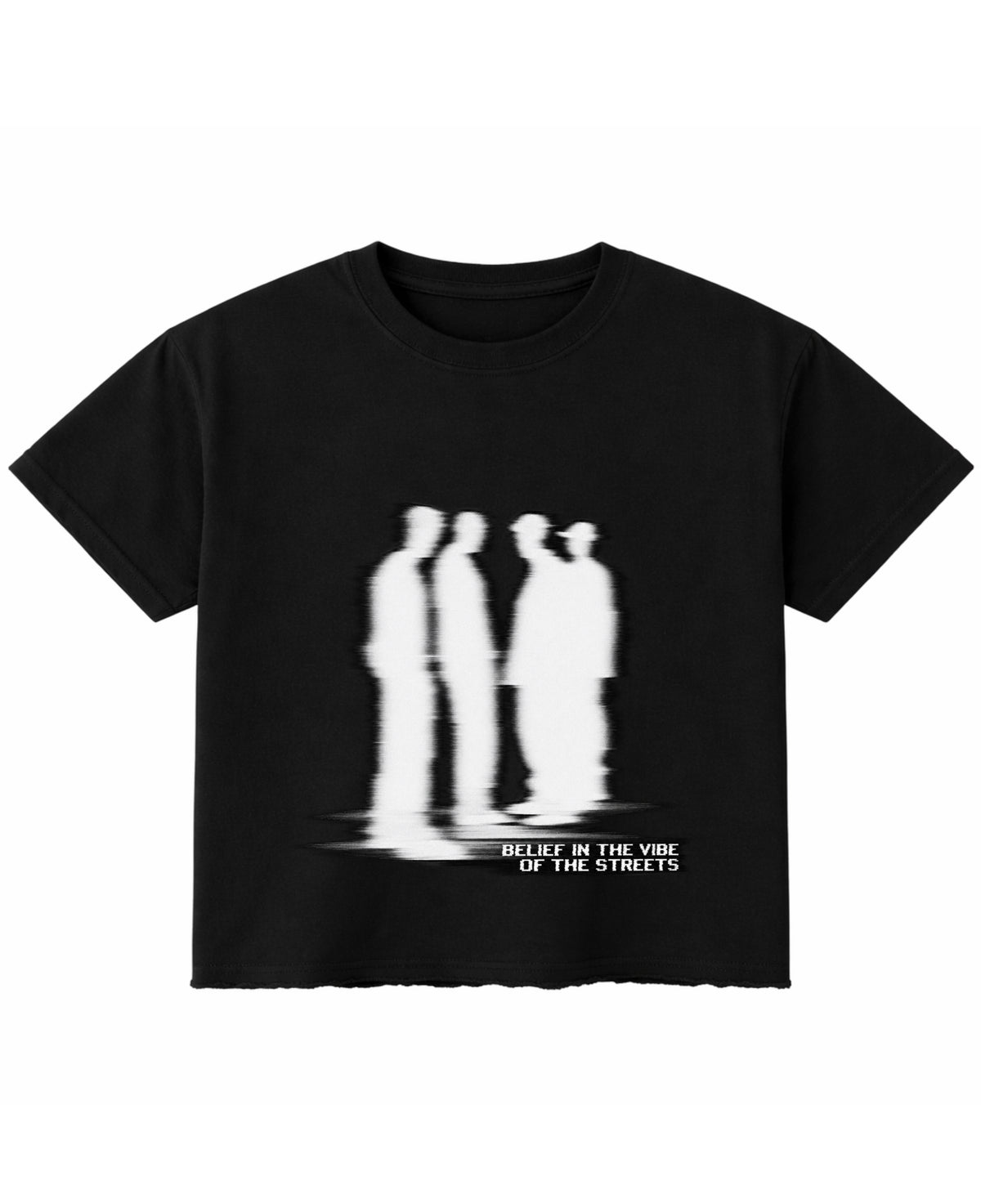 Black Boxy Fit T-shirt Front Design