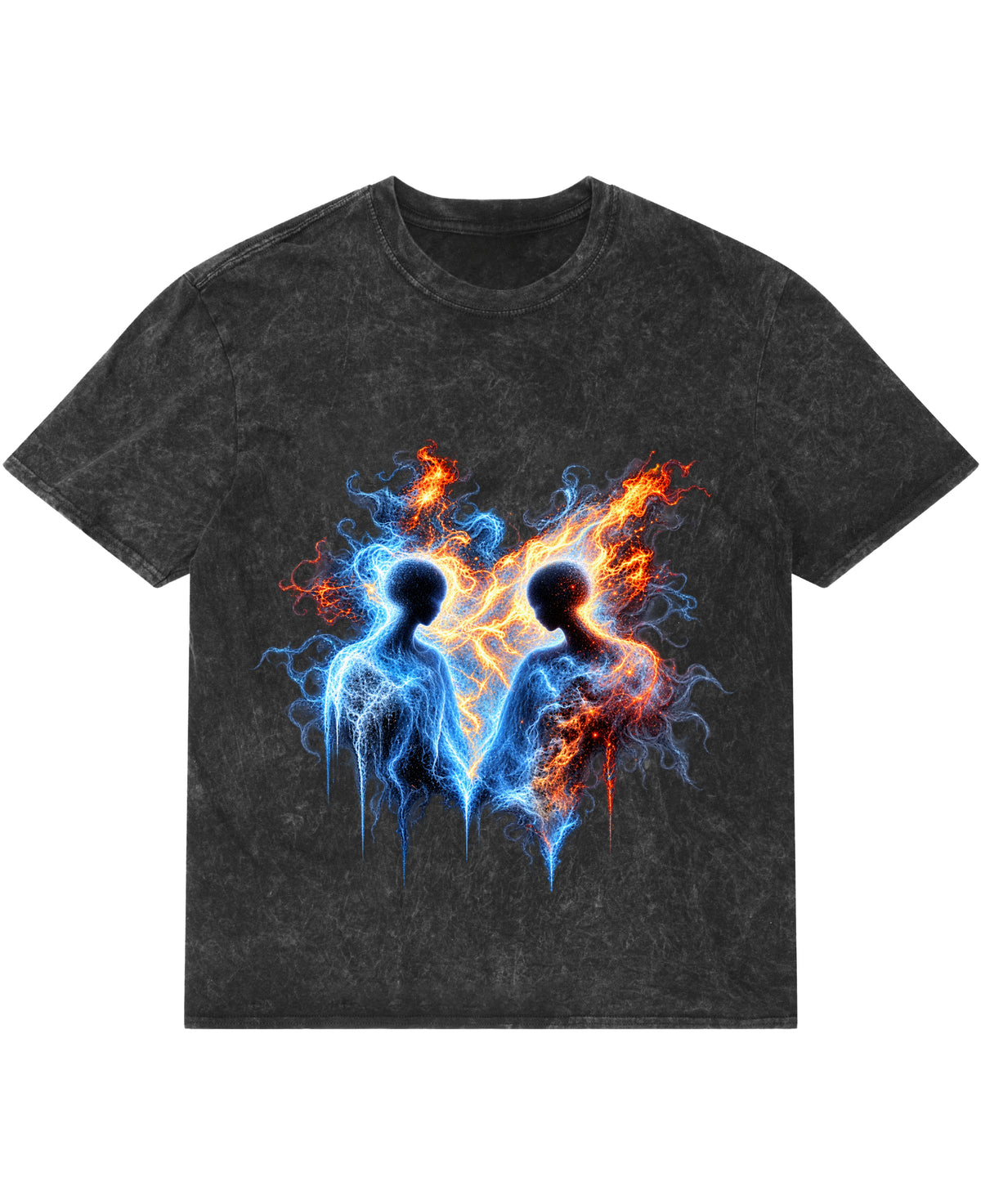 Acidwash Oversized T-shirt Front Design