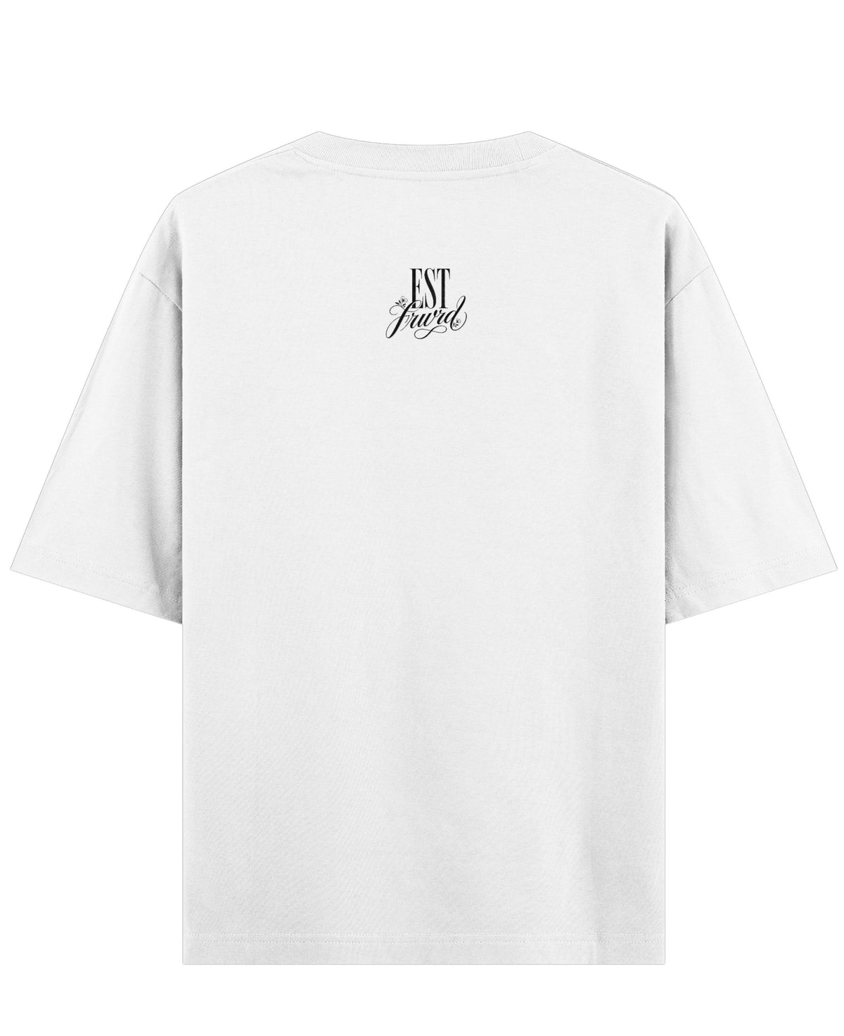 White Oversized T-shirt Back Design