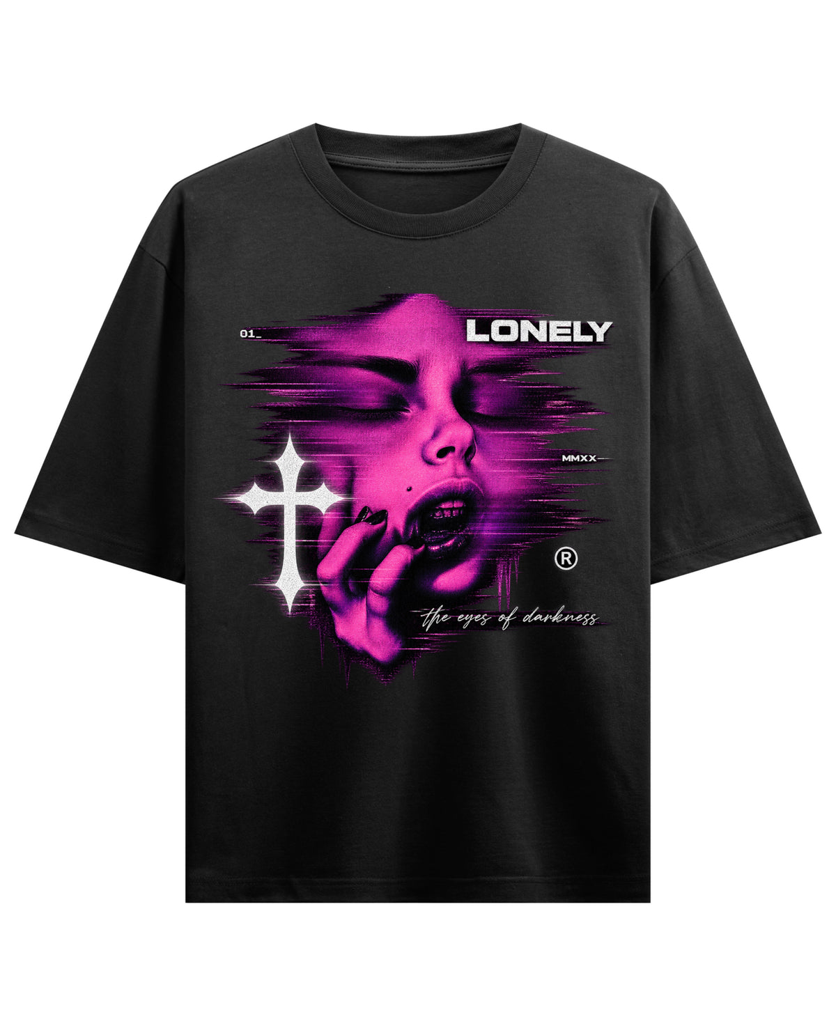 Black Oversized T-shirt Front Design