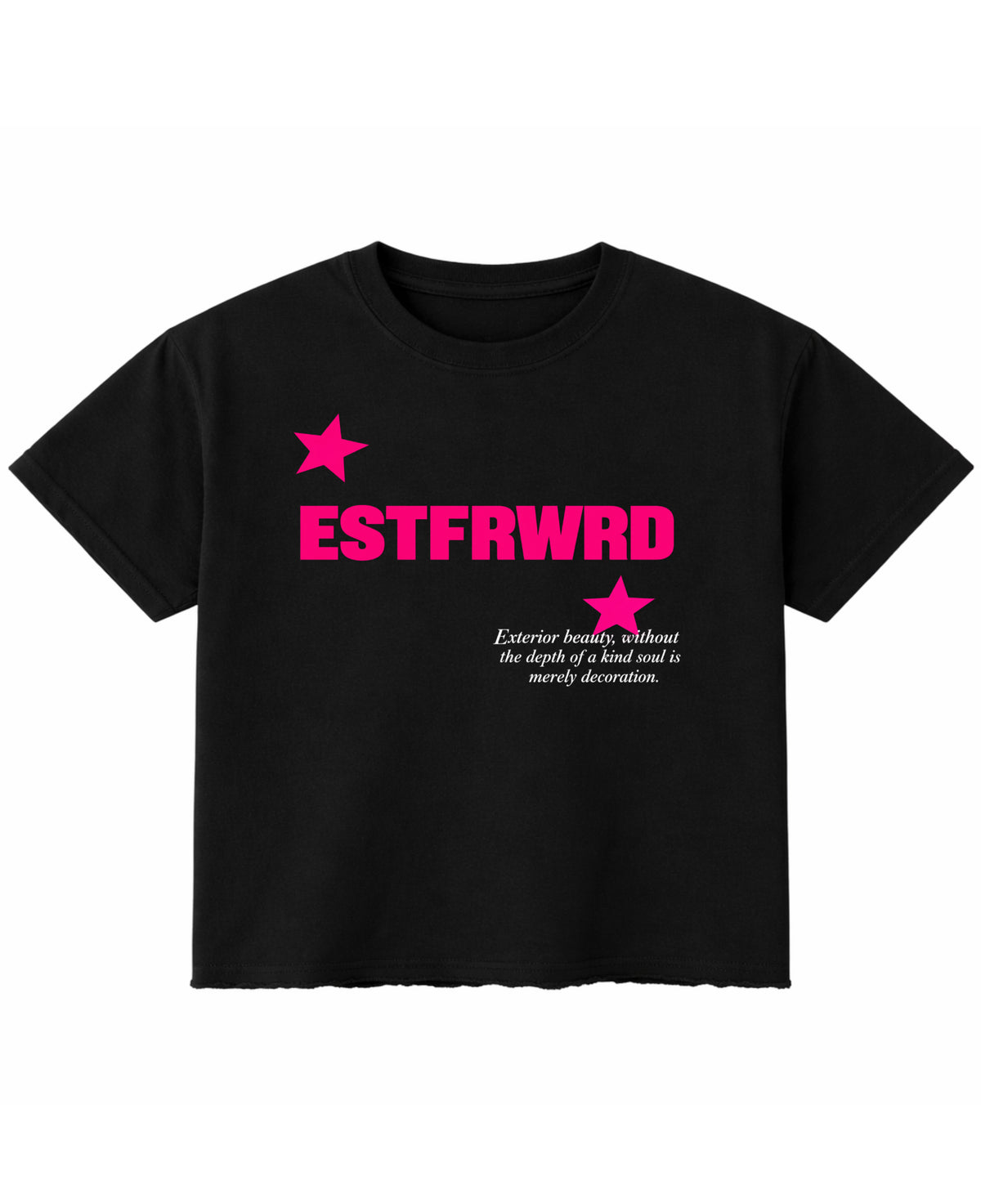 Black Boxy Fit T-shirt Front Design