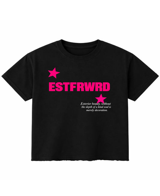 Black Boxy Fit T-shirt Front Design