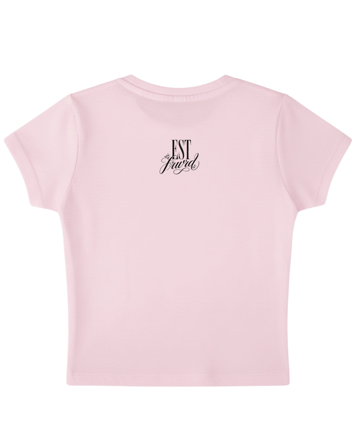 Baby Pink Baby Tee Back Design